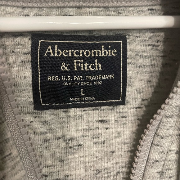 Abercrombie & Fitch Gray Hoodie Large - Picture 3 of 3